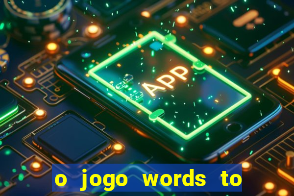 o jogo words to win paga mesmo